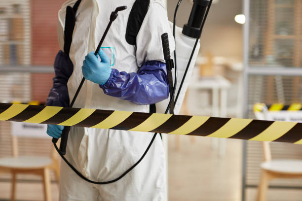 Professional Biohazard Cleanup technician working in Athens, TX